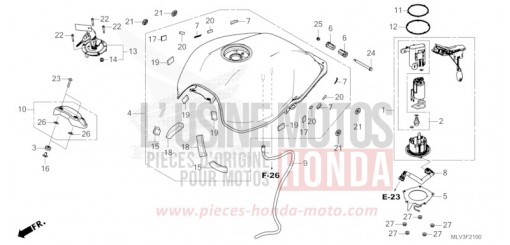 RESERVOIR A CARBURANT/POMPE A CARBURANT CB1000ST de 2026